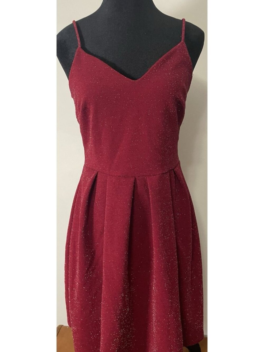 Ruby Red Soprano Short Spaghetti Strap Prom Dress